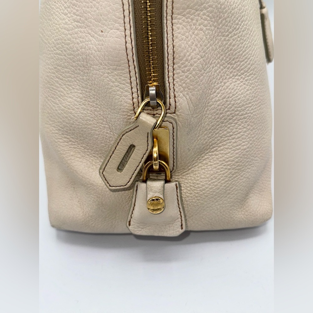 Prada Cream Vitello Dome Satchel 🤍 Classic Neutral Luxury - Picture 11 of 14